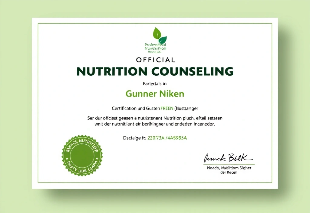 Zertifikat Ernährungsberatung